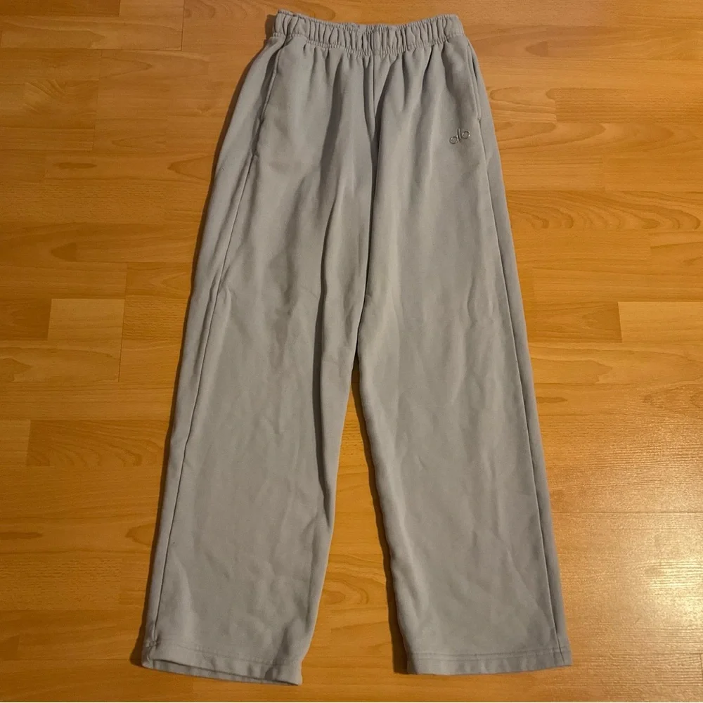 Alo Yoga Accolade Straight Leg Sweatpant Winter Frost XS